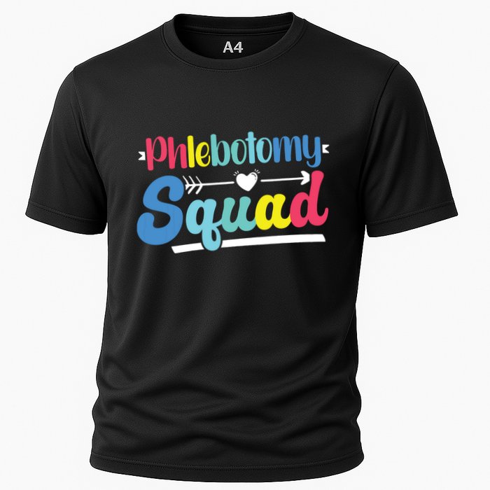 Phlebotomist Phlebotomy Squad Cooling Performance Crew T-Shirt
