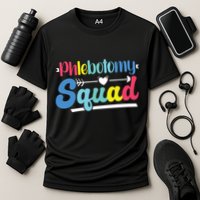 Phlebotomist Phlebotomy Squad Cooling Performance Crew T-Shirt