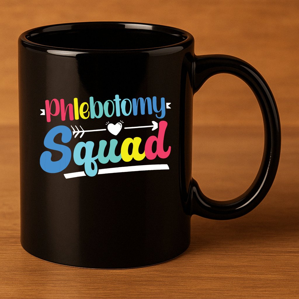 Phlebotomist Phlebotomy Squad 11oz C Handle Ceramic Mug