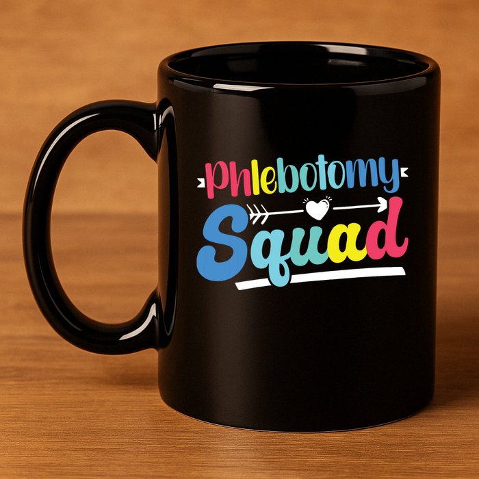 Phlebotomist Phlebotomy Squad 11oz C Handle Ceramic Mug
