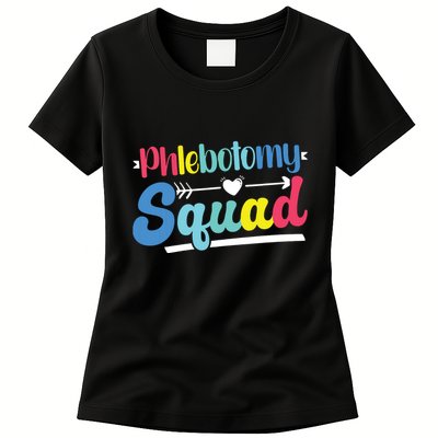 Phlebotomist Phlebotomy Squad Womens T-Shirt