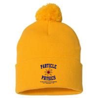 Particle Physics Science Pun Funny Physics Pom Pom 12in Knit Beanie