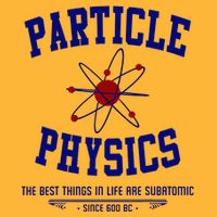 Particle Physics Science Pun Funny Physics Pom Pom 12in Knit Beanie