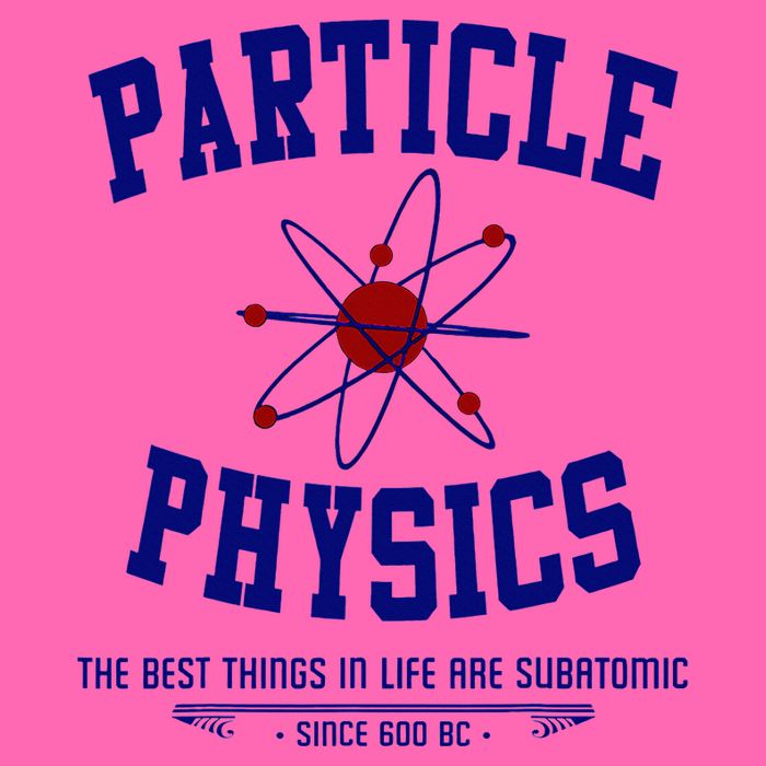 Particle Physics Science Pun Funny Physics Stripe Pom Pom Beanie