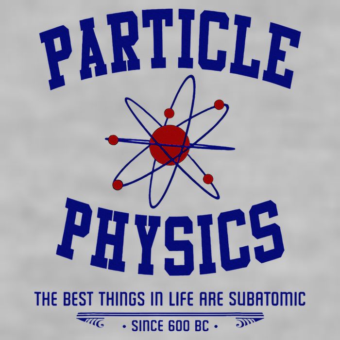 Particle Physics Science Pun Funny Physics Ladies PosiCharge Tri-Blend Wicking Tank