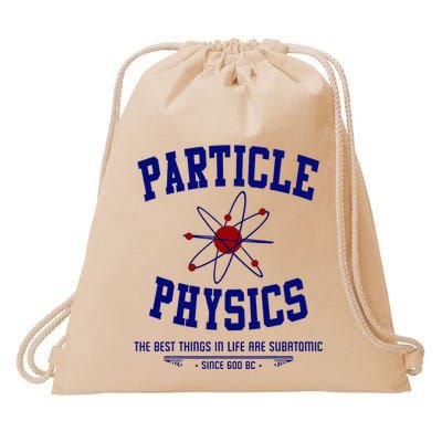 Particle Physics Science Pun Funny Physics Drawstring Bag