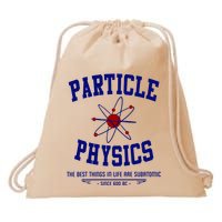 Particle Physics Science Pun Funny Physics Drawstring Bag