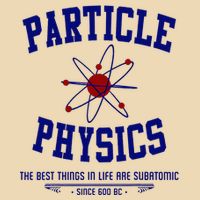 Particle Physics Science Pun Funny Physics Drawstring Bag