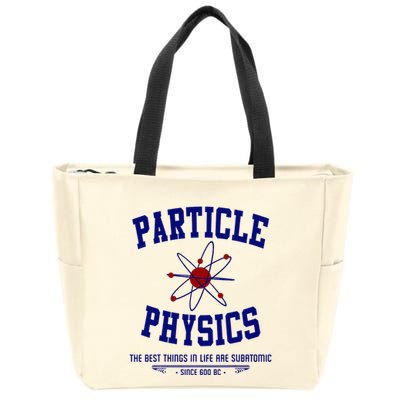 Particle Physics Science Pun Funny Physics Zip Tote Bag