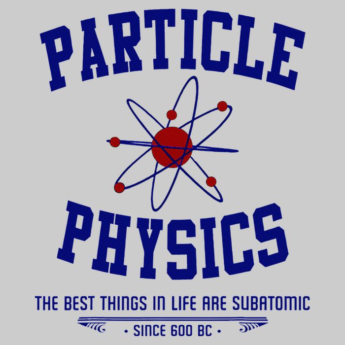 Particle Physics Science Pun Funny Physics Tie-Dye T-Shirt