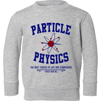 Particle Physics Science Pun Funny Physics Toddler Sweatshirt