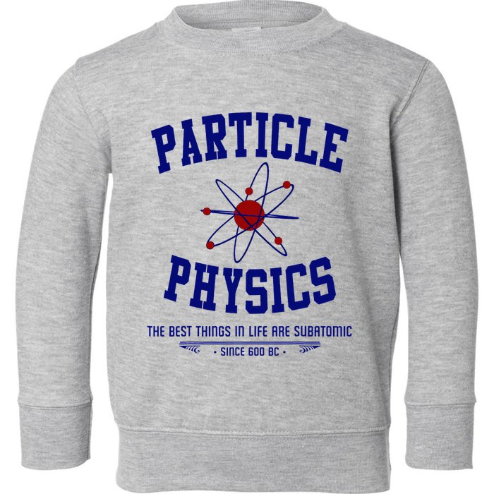Particle Physics Science Pun Funny Physics Toddler Sweatshirt