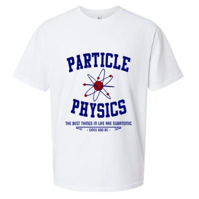 Particle Physics Science Pun Funny Physics Sueded Cloud Jersey T-Shirt