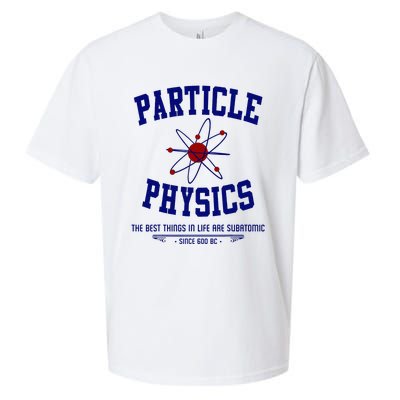 Particle Physics Science Pun Funny Physics Sueded Cloud Jersey T-Shirt