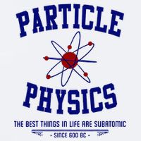 Particle Physics Science Pun Funny Physics Sueded Cloud Jersey T-Shirt