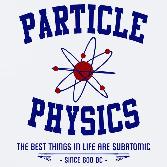 Particle Physics Science Pun Funny Physics Sueded Cloud Jersey T-Shirt