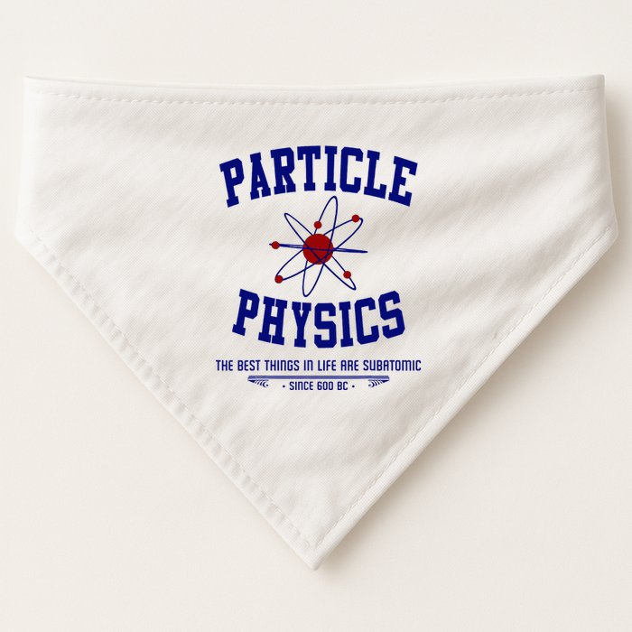 Particle Physics Science Pun Funny Physics USA-Made Doggie Bandana