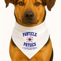 Particle Physics Science Pun Funny Physics USA-Made Doggie Bandana