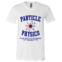 Particle Physics Science Pun Funny Physics V-Neck T-Shirt