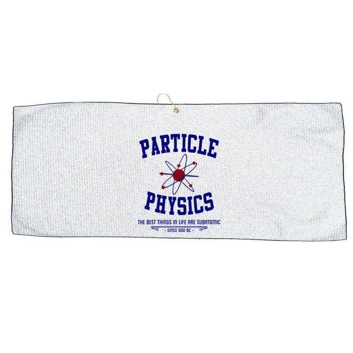 Particle Physics Science Pun Funny Physics Large Microfiber Waffle Golf Towel