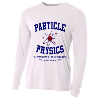 Particle Physics Science Pun Funny Physics Cooling Performance Long Sleeve Crew