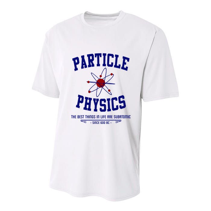 Particle Physics Science Pun Funny Physics Youth Performance Sprint T-Shirt