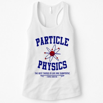 Particle Physics Science Pun Funny Physics Womens Tank Top