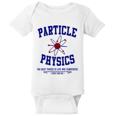 Particle Physics Science Pun Funny Physics Baby Bodysuit