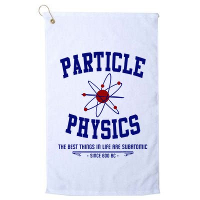 Particle Physics Science Pun Funny Physics Golf Towel