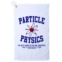 Particle Physics Science Pun Funny Physics Golf Towel