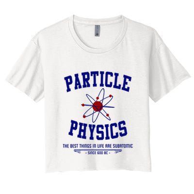Particle Physics Science Pun Funny Physics Crop Top