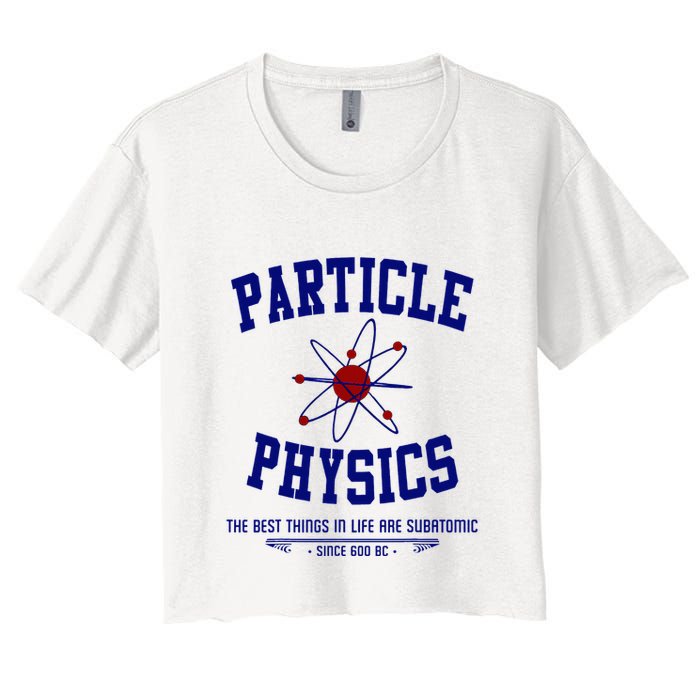 Particle Physics Science Pun Funny Physics Crop Top