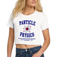 Particle Physics Science Pun Funny Physics Crop Top