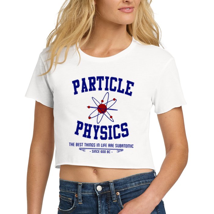 Particle Physics Science Pun Funny Physics Crop Top
