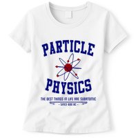 Particle Physics Science Pun Funny Physics Womens T-Shirt