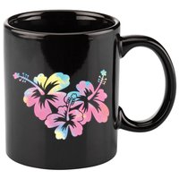 Palm Puff Summer Beach Hawaii Hibiscus 11oz C Handle Ceramic Mug