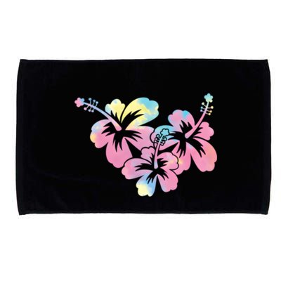 Palm Puff Summer Beach Hawaii Hibiscus Microfiber Hand Towel