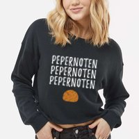 Pepernoten Pepernoot Sinterklaas Cropped Pullover Crew