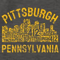 Pittsburgh Pennsylvania Steel City Skyline 412 Home Vector Backpack