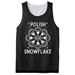 Polish Pierogi Snowflake Mesh Reversible Basketball Jersey Tank