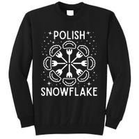 Polish Pierogi Snowflake Tall Sweatshirt