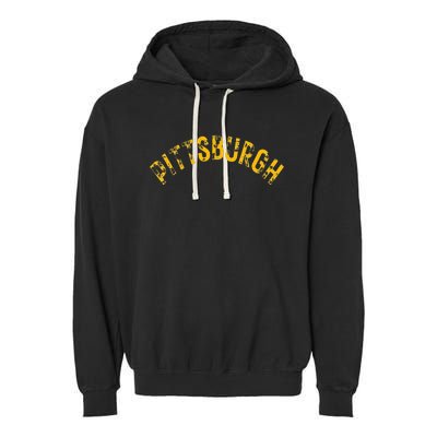 Pittsburgh Pennsylvania Sl City 412 Home Vintage Garment-Dyed Fleece Hoodie