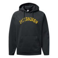 Pittsburgh Pennsylvania Sl City 412 Home Vintage Performance Fleece Hoodie