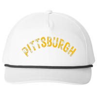 Pittsburgh Pennsylvania Sl City 412 Home Vintage Snapback Five-Panel Rope Hat