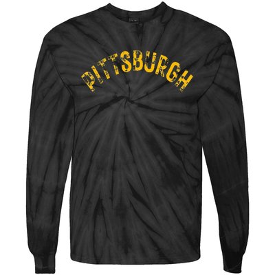 Pittsburgh Pennsylvania Sl City 412 Home Vintage Tie-Dye Long Sleeve Shirt