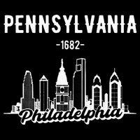 Philadelphia Pennsylvania Skyline Baby Bodysuit