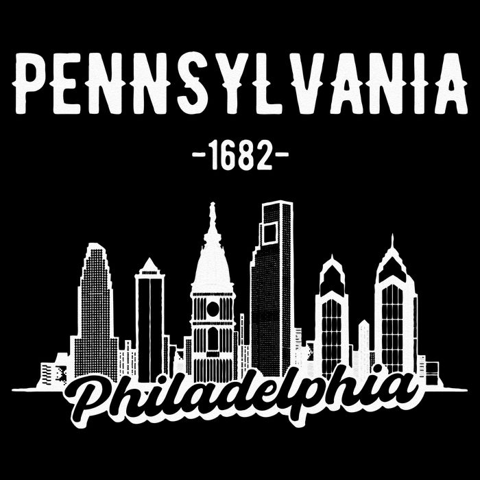 Philadelphia Pennsylvania Skyline Baby Bodysuit