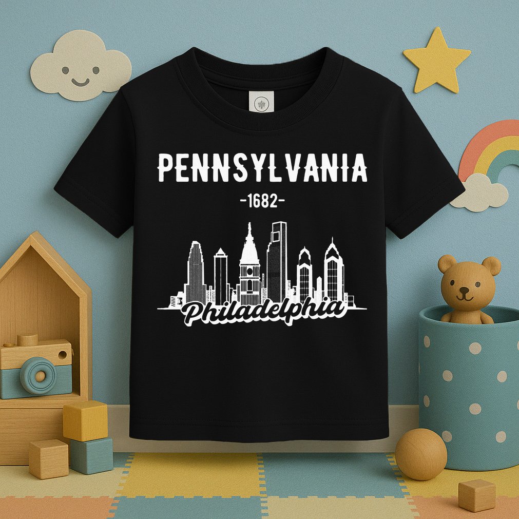Philadelphia Pennsylvania Skyline Toddler T-Shirt