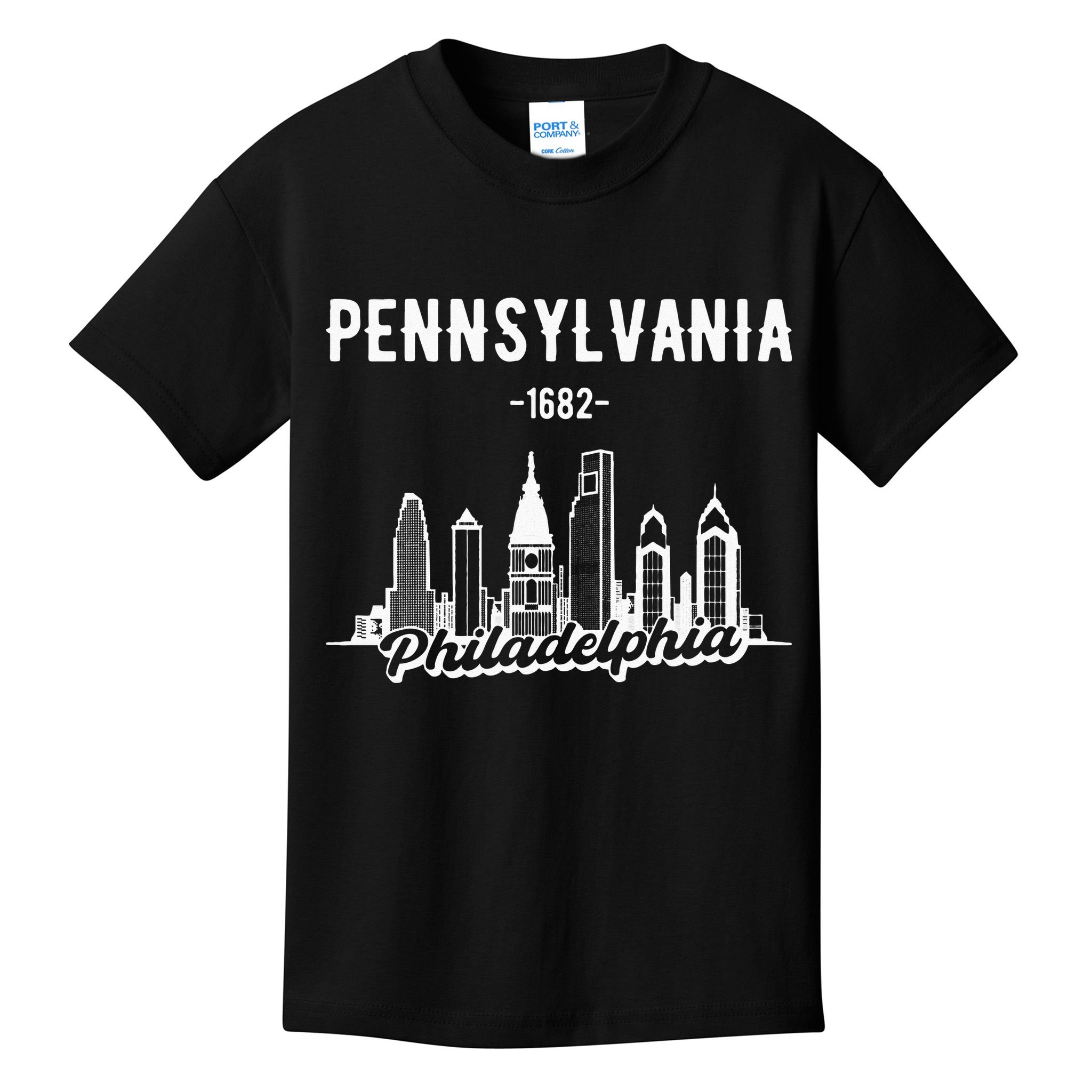 Philadelphia Pennsylvania Skyline Kids T-Shirt