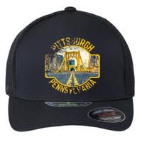 Pittsburgh Pennsylvania Sl City Skyline Photography 412 Flexfit Unipanel Trucker Cap